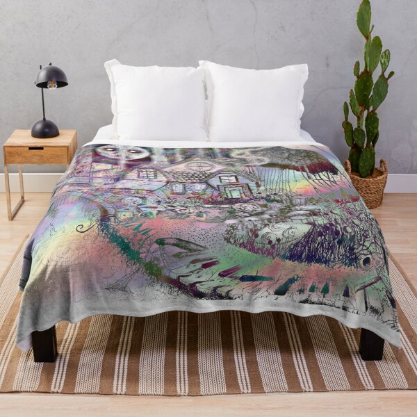Item preview, Psychedelic music forest designed and sold by lunarbonesart.