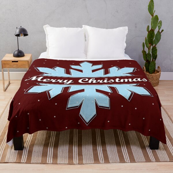 Item preview, Blue Snowflake Merry Christmas designed and sold by DesignOnTshirt.