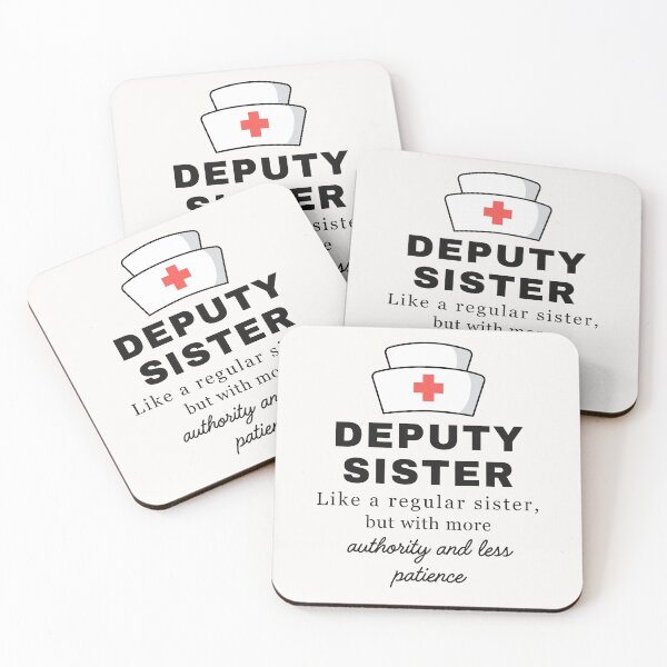 Item preview, Deputy Sister | Charge Nurse | Ward Sister | Funny Nurse Gift Idea designed and sold by Anniko Art Studio.