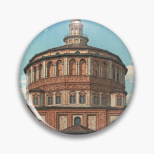 Item preview, Basilica di Santa Maria delle Grazie Japanese Woodblock Print designed and sold by Takeda-art.