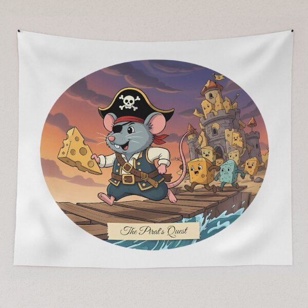 Item preview, The Pirat's Quest | Sea Adventure Art designed and sold by Pets & Memes & Stuff.