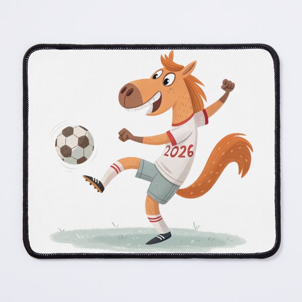 Item preview, Funny Football Horse 2026 | Sporty Year of the Horse Illustration by Vivo Studio designed and sold by VivoStudio.