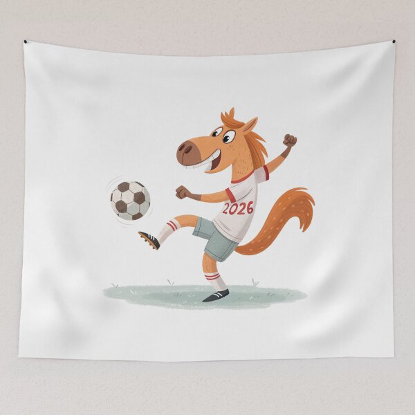 Item preview, Funny Football Horse 2026 | Sporty Year of the Horse Illustration by Vivo Studio designed and sold by VivoStudio.