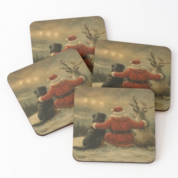 Item preview, Rottweiler, Reindeer & Santa  designed and sold by 123ks.