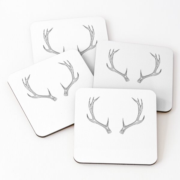Item preview, Deer Antlers — Minimalist Line Art designed and sold by mari0n980.
