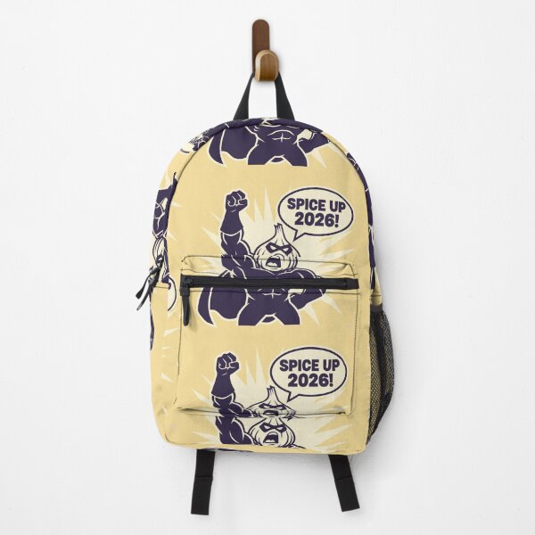 Item preview, Garlic superhero shouting ‘Spice Up 2026!’ designed and sold by COYOTE.