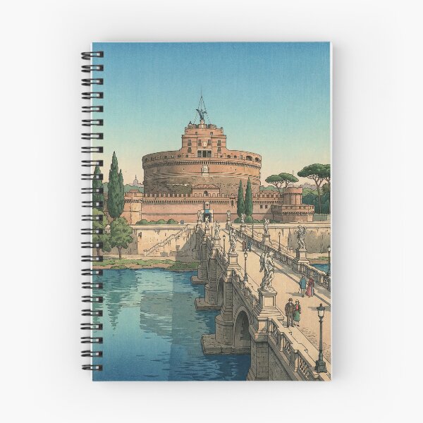 Item preview, Castel Sant Angelo Japanese Woodblock Print designed and sold by Takeda-art.