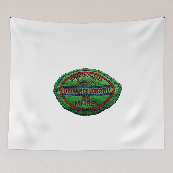 Item preview, 25m swimming badge, retro, nostalgia, 1980s designed and sold by JustforLaughs1.