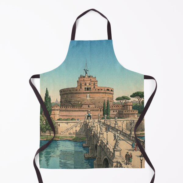 Item preview, Castel Sant Angelo Japanese Woodblock Print designed and sold by Takeda-art.