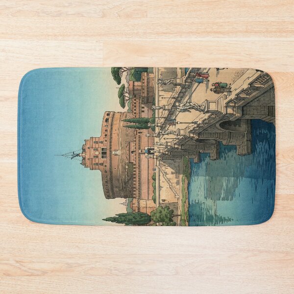 Item preview, Castel Sant Angelo Japanese Woodblock Print designed and sold by Takeda-art.