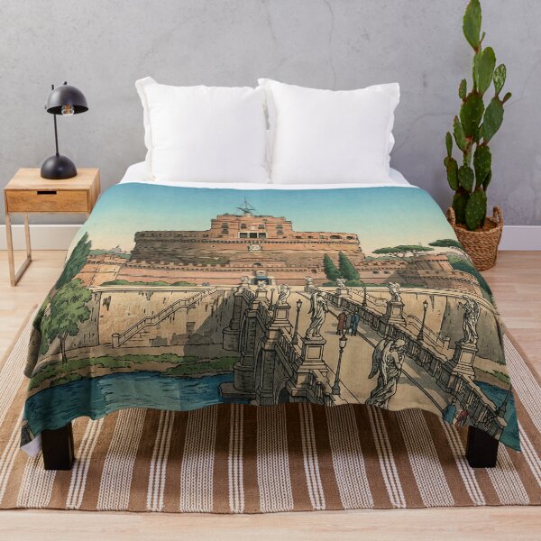 Item preview, Castel Sant Angelo Japanese Woodblock Print designed and sold by Takeda-art.