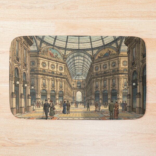 Item preview, Galleria Vittorio Emanuele II Japanese Woodblock Print designed and sold by Takeda-art.