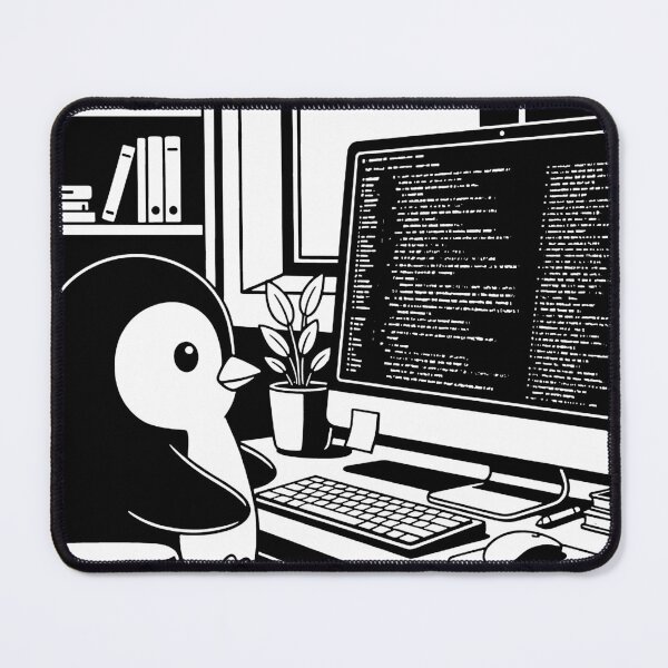 Item preview, Kawaii Tux Coding designed and sold by BrunoLinuxArt.