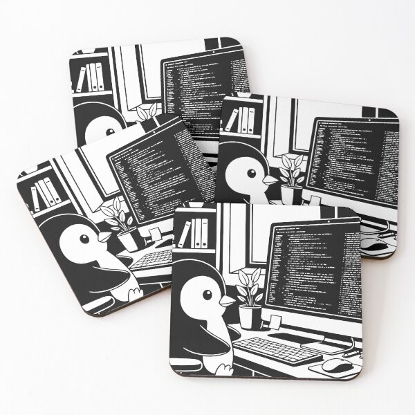 Item preview, Kawaii Tux Coding designed and sold by BrunoLinuxArt.