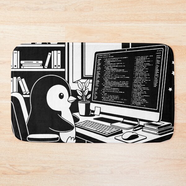 Item preview, Kawaii Tux Coding designed and sold by BrunoLinuxArt.