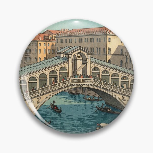 Item preview, Rialto Bridge of Venice Japanese Woodblock Print designed and sold by Takeda-art.