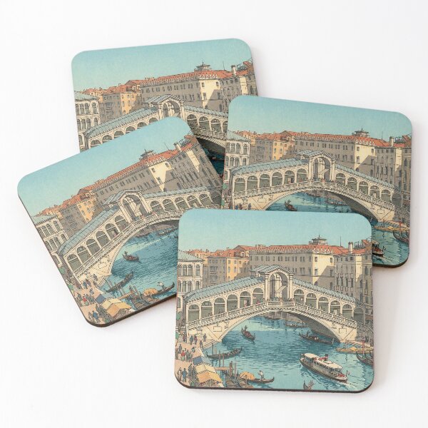Item preview, Rialto Bridge of Venice Japanese Woodblock Print designed and sold by Takeda-art.