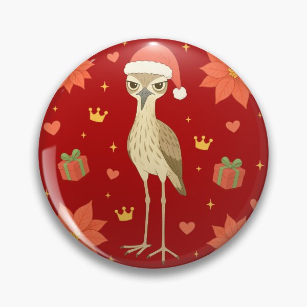 Item preview, Australian Stone-Curlew Christmas - Red designed and sold by HIMEKARI.
