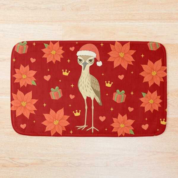 Item preview, Australian Stone-Curlew Christmas - Red designed and sold by HIMEKARI.