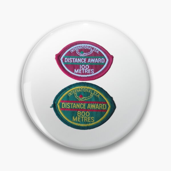 Item preview, 100m and 800m retro swimming badges 1980s designed and sold by JustforLaughs1.