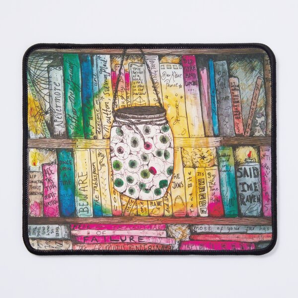 Item preview, The haunted library designed and sold by lunarbonesart.