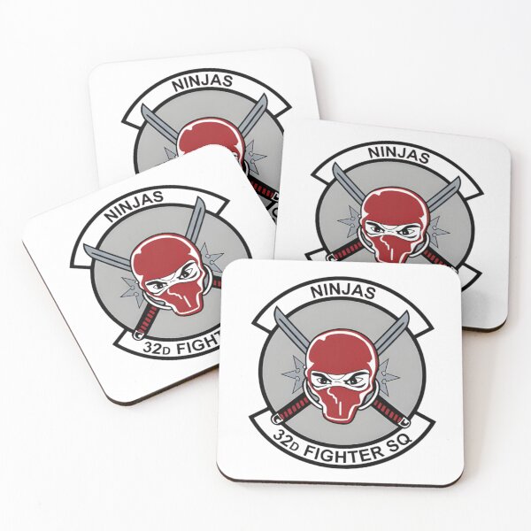 Item preview, 32d Fighter Squadron Ninjas Patch designed and sold by CharlieDesings.