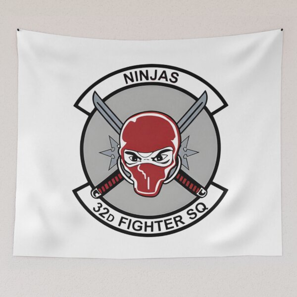Item preview, 32d Fighter Squadron Ninjas Patch designed and sold by CharlieDesings.