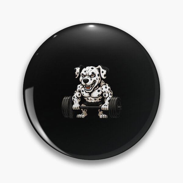 Item preview, Dalmatian Weightlifting Bodybuilder Workout Gym Dog Lover designed and sold by CaraRuth.