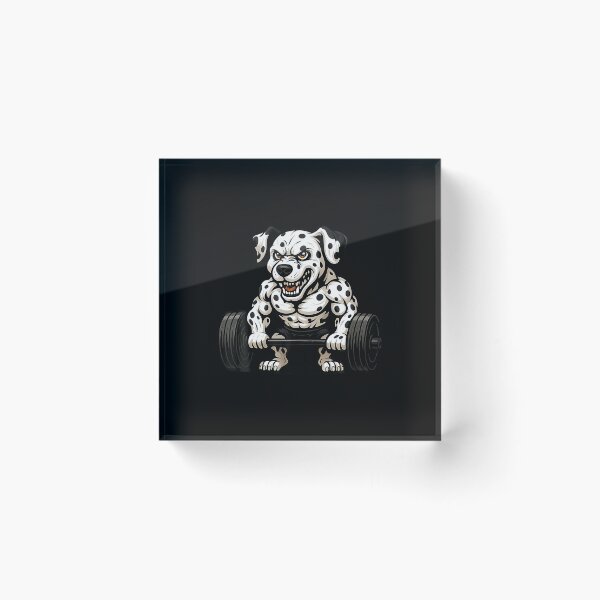 Item preview, Dalmatian Weightlifting Bodybuilder Workout Gym Dog Lover designed and sold by CaraRuth.