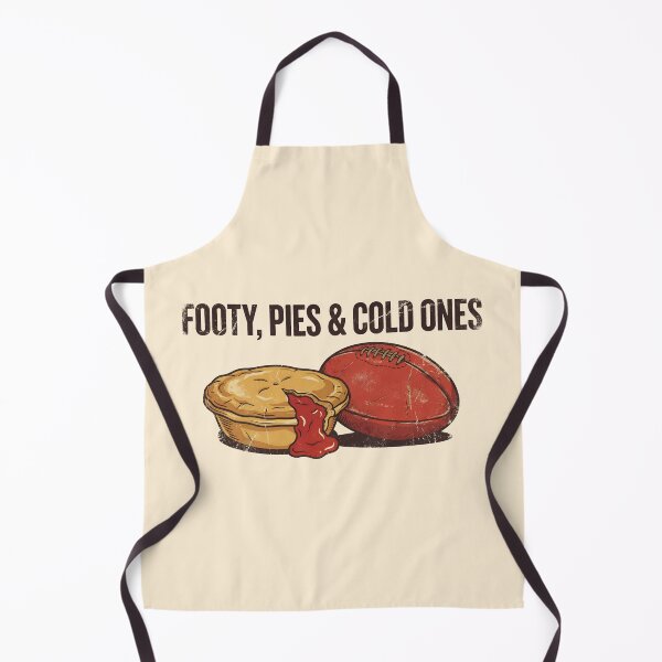 Item preview, Footy, Pies & Cold Ones - Vintage Aussie Rules Football & Meat Pie designed and sold by Imaginationbeyond.