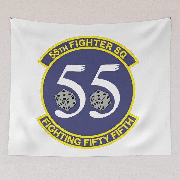 Item preview, 55th Fighter Squadron Fighting Fifty Fifth Patch designed and sold by CharlieDesings.