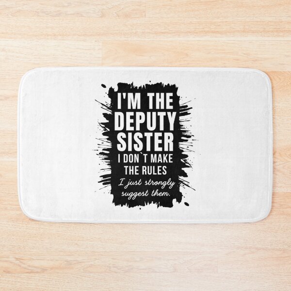 Item preview,  Deputy Sister Deputy Nurse Funny Quote designed and sold by Anniko Art Studio.