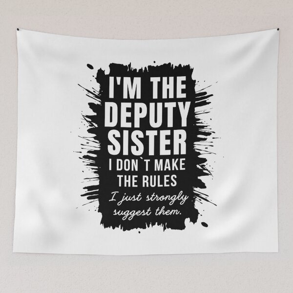 Item preview,  Deputy Sister Deputy Nurse Funny Quote designed and sold by Anniko Art Studio.