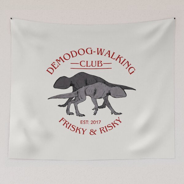 Item preview, Funny Demodog Walking Club White designed and sold by TackyTime.