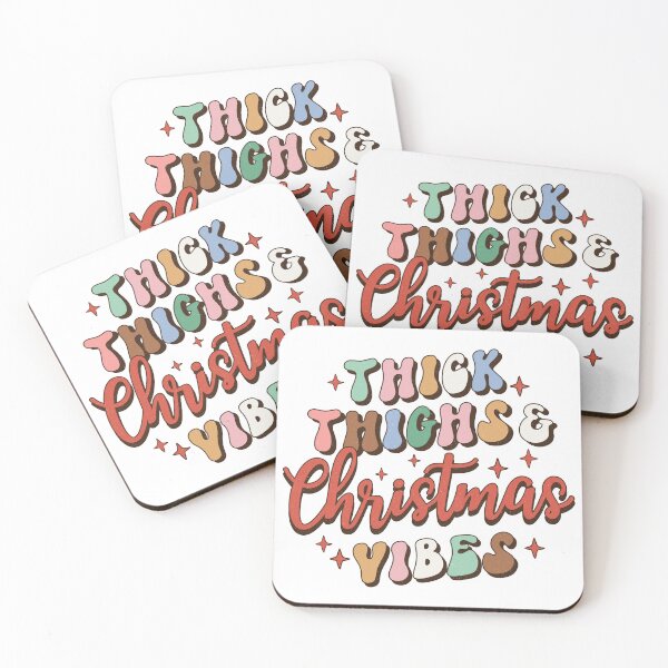 Item preview, Thick Thighs & Christmas Vibes designed and sold by 4ONE - For You.
