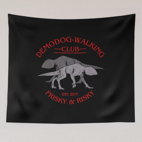 Item preview, Funny Demodog Walking Club Black designed and sold by TackyTime.