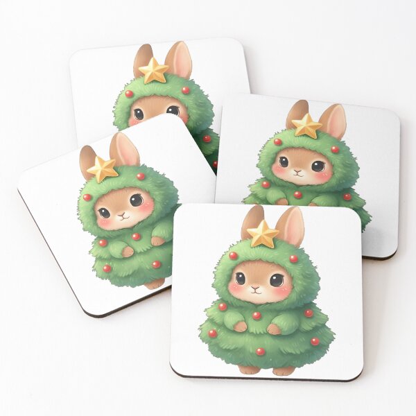 Item preview, Cute Bunny Christmas Tree Costume designed and sold by FayeAndFriends.