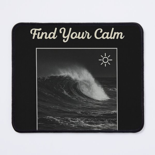 Item preview, Find Your Calm Ocean Wave Tee | Minimal Surf Aesthetic Motivational Shirt designed and sold by KDesignCrafts.