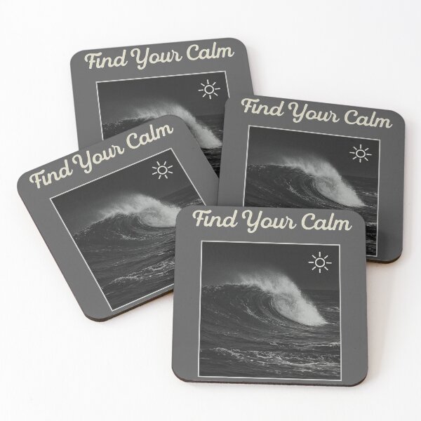 Item preview, Find Your Calm Ocean Wave Tee | Minimal Surf Aesthetic Motivational Shirt designed and sold by KDesignCrafts.