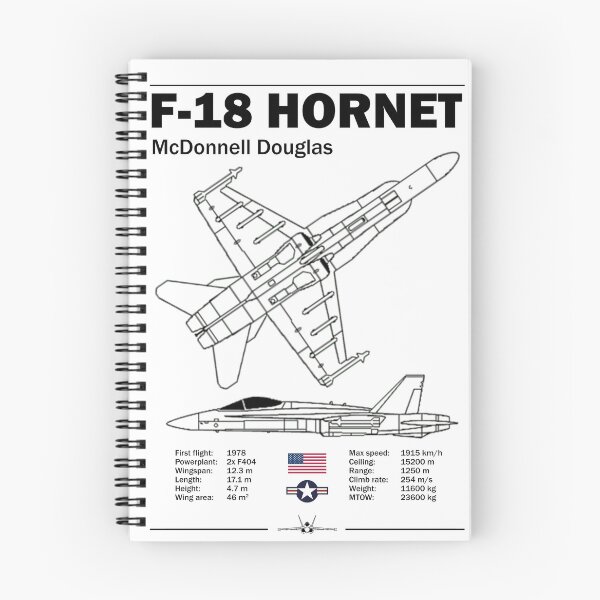 Item preview, McDonnell Douglas F-18 Hornet Technical Drawing Specifications designed and sold by Justinian Matieu.