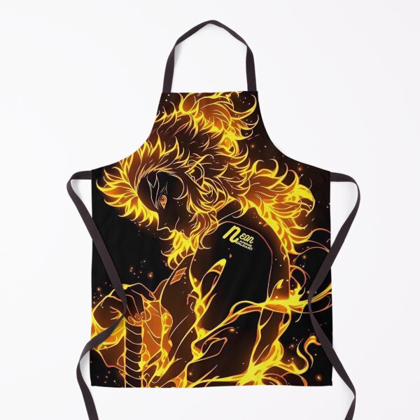 Item preview, Blazing Flame Guardian – Neon Fire Samurai Art designed and sold by Dyan4.