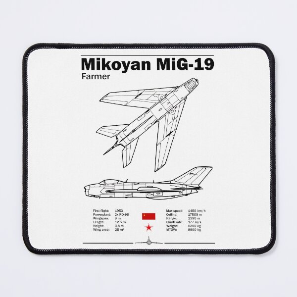 Item preview, Mikoyan MiG-19 "Farmer" Technical Poster designed and sold by Justinian Matieu.