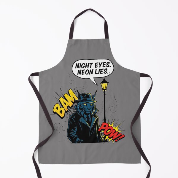 Item preview, Retro Comic Book Detective Lynx Night Eyes designed and sold by SholoStudio.