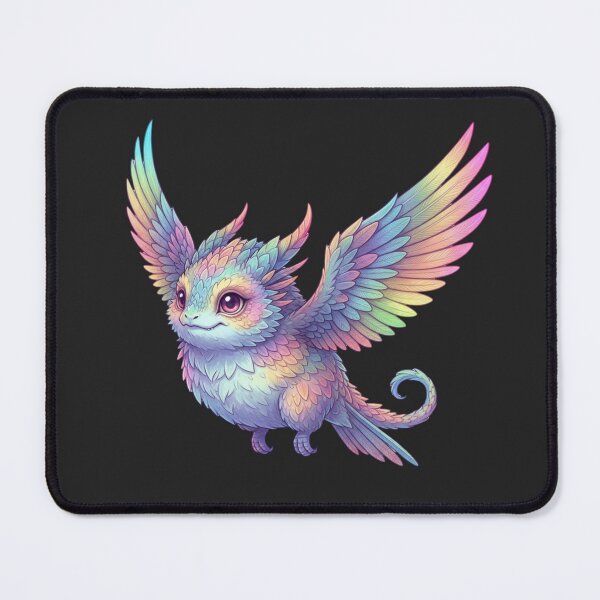 Item preview, Chromatic Finch Dragon: Pastel Rainbow Finch Dragon designed and sold by SebastianSpace.