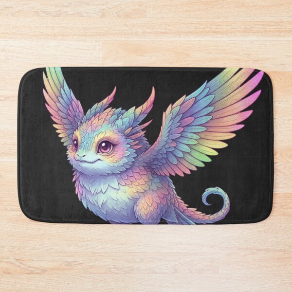 Item preview, Chromatic Finch Dragon: Pastel Rainbow Finch Dragon designed and sold by SebastianSpace.