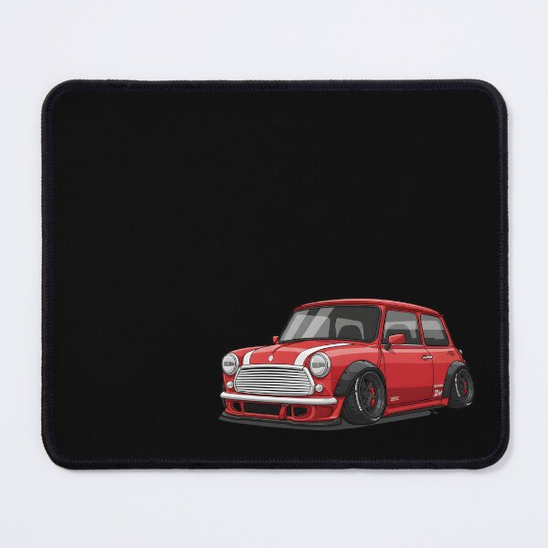 Item preview, Chibi Classic Mini Cooper Drifting Fan Illustration designed and sold by Joyfulimaginery.