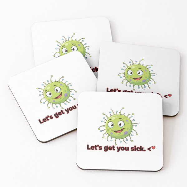 Item preview, Cute Germ Let's Get You Sick T-Shirt | Funny Microbiologist Gift | Sarcastic Science Nerd Humor designed and sold by LoupeRout.