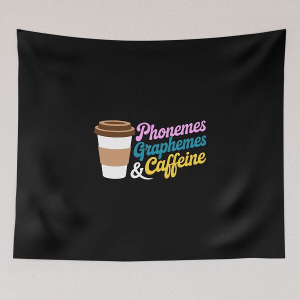 Item preview, Phonemes Graphemes and Caffeine Reading Teacher Coffee1  designed and sold by MicanCuteStore.
