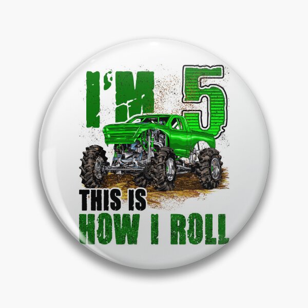 Item preview, I'm 5 This Is How I Roll Monster Truck Birthday designed and sold by JRRTs.