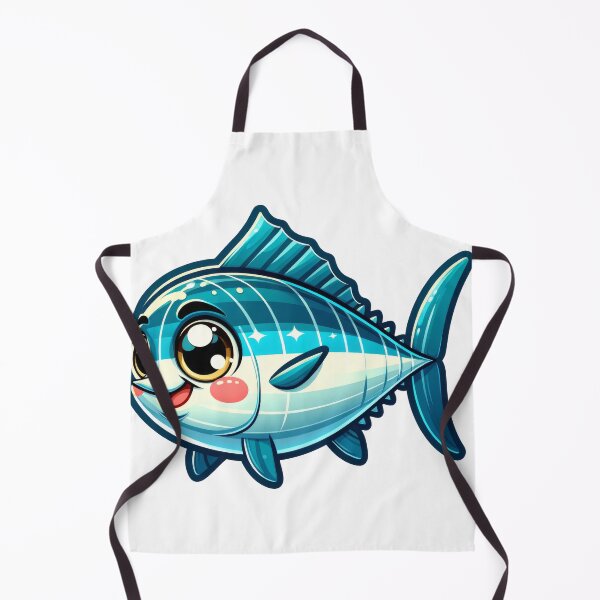 Item preview, Cute Tuna Sticker – Adorable Kawaii Fish Cartoon designed and sold by LunaPixelStudio.
